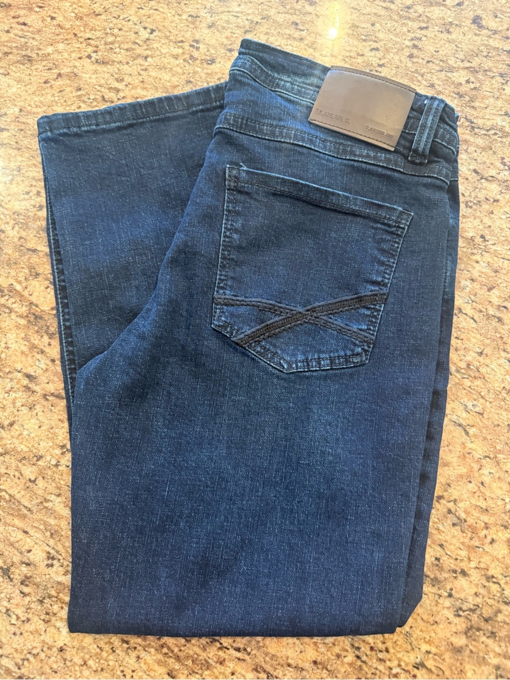 Slim Fit Men's Navy Blue Jeans - Classic Everyday Denim - Picture 10 of 11